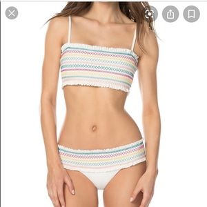 Isabella rose smocked white two piece size medium